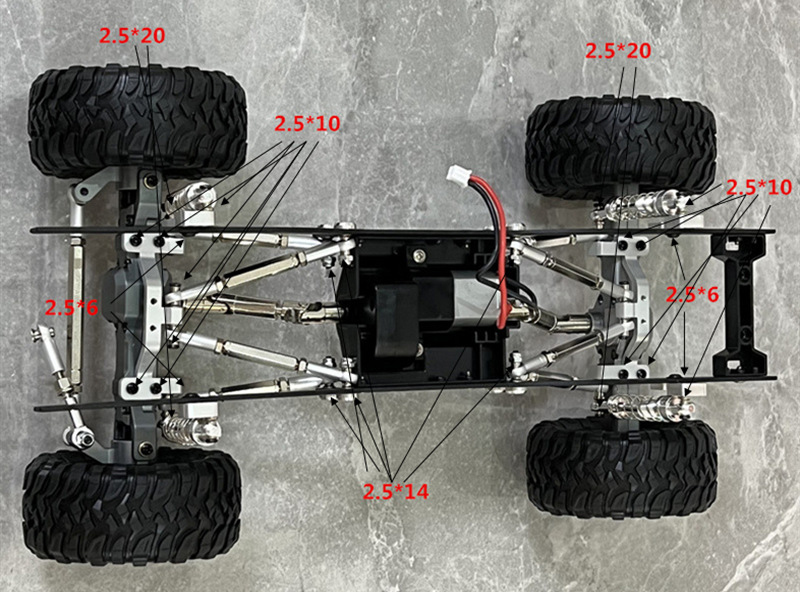 WPL C24 Upgrade Parts Metal Conversion Kits